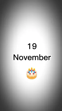 HBD 19 NOVEMBER 