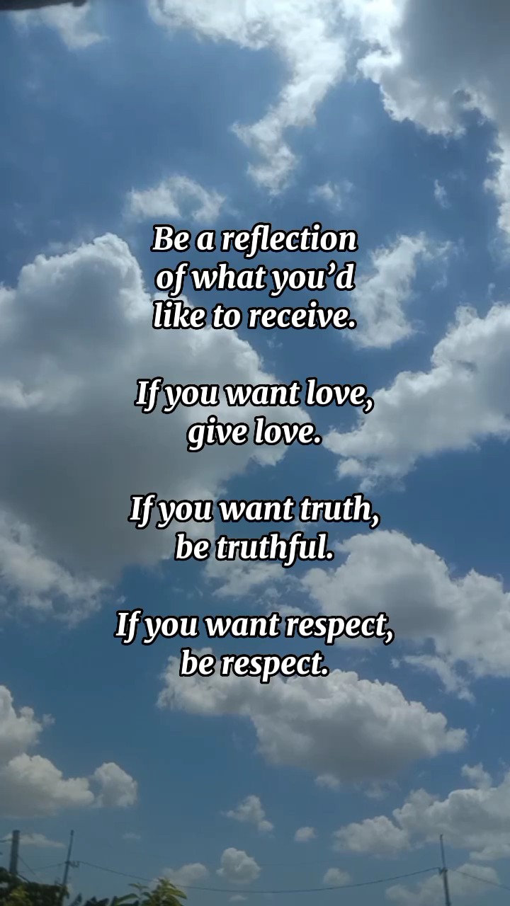 Be a reflection