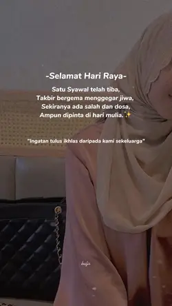 Selamat Hari Raya✨