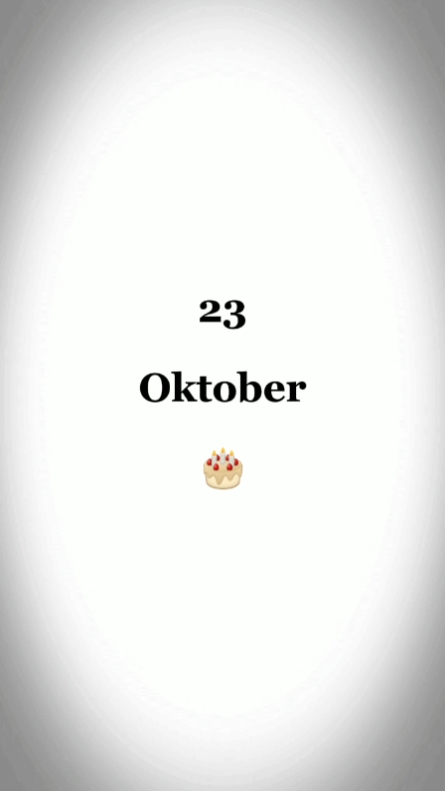 hbd 23 oktober