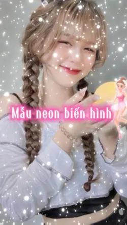 Mẫu neon hoạt hình 