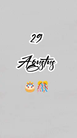 hbd 29 Agustus