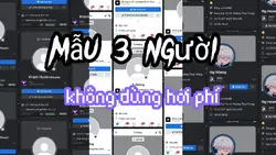 mẫu face 3 người