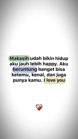 beruntung punya kamu