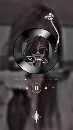 Vinyl disk template