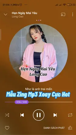 Mẫu Zing Mp3 Xoay