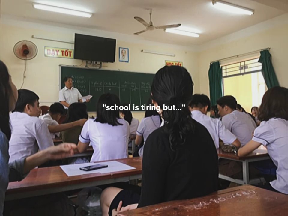 A escola é cansativa, mas