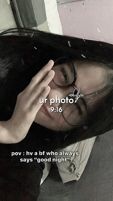 "안녕히 주무세요"라고 말합니다.