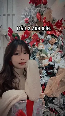 Mẫu 2 ảnh noel 
