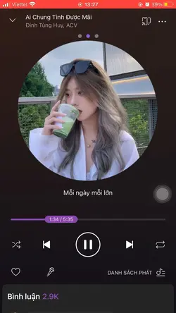 Mẫu lyrics Zing MP3 