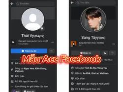 Mẫu Acc Facebook