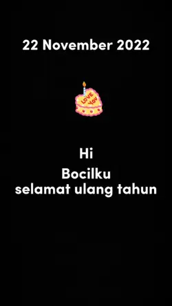 Selamat ulang tahun