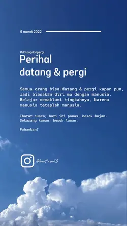 Datang & pergi