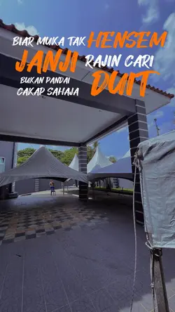 biar muka tak hensem