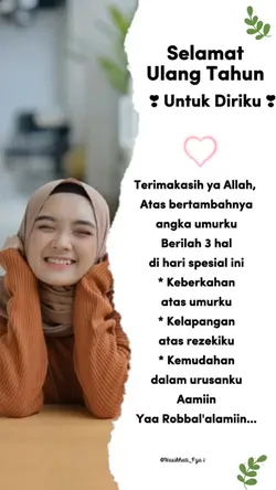 Hbd Untuk Diriku