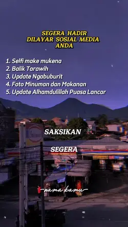 SAKSIKAN SEGERA