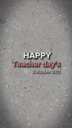 Happy teacher day's