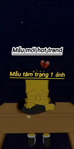 Mẫu tâm trạng 1 ảnh