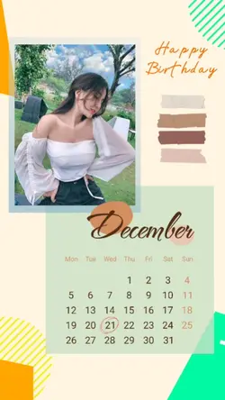 Mẫu sinh nhật 21/12