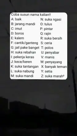 Susun Nama Kamu