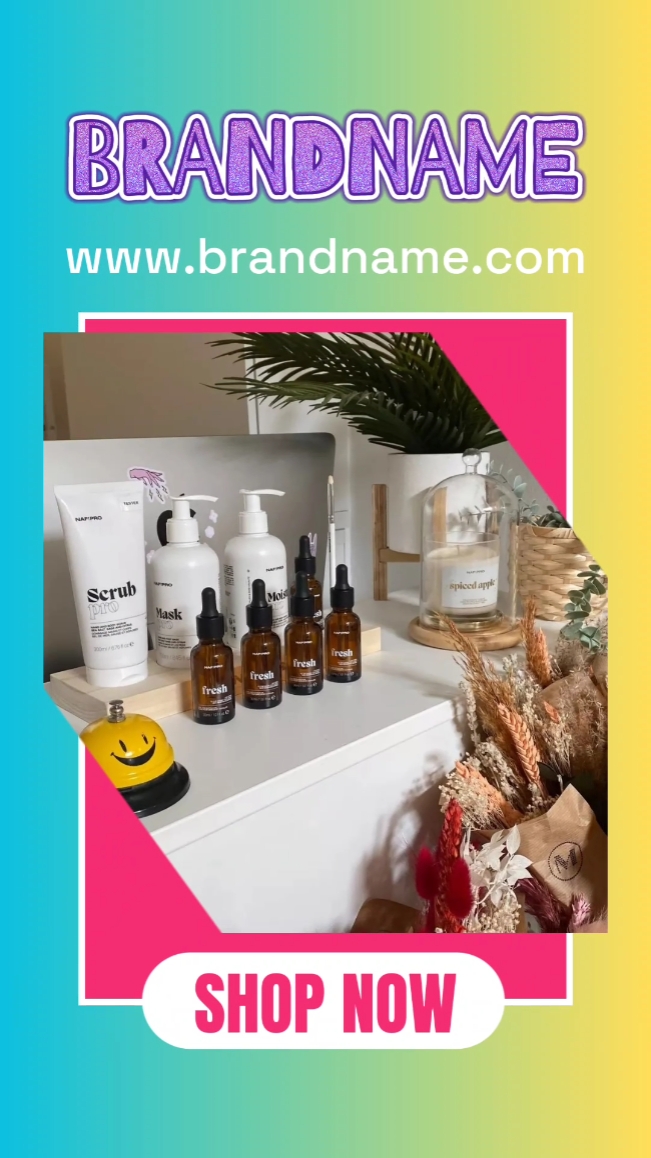 Animasyon ng Teksto, Mga Kosmetiko, Promosyon ng Fashion. 