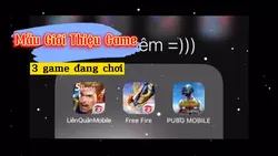 Mẫu Giới Thiệu Game