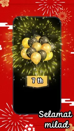 milad balon terbang
