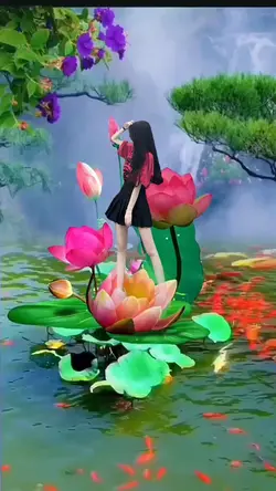 ghép ảnh hoa sen 