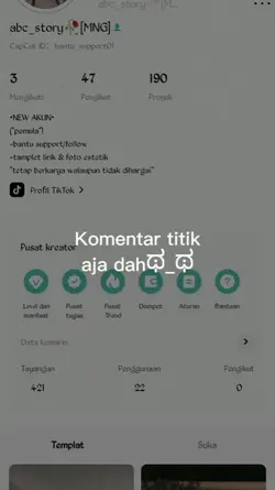 komentar titik aja.