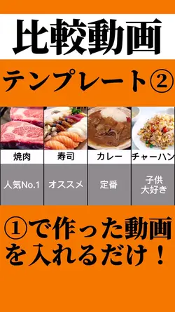 比較動画テンプレート②