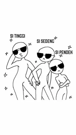 tinggi sedeng pendek