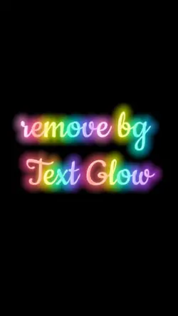 remove bg text glow
