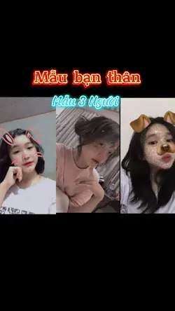 Mẫu Bạn thân 3 người