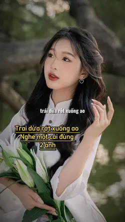 Trái dừa rớt xuống