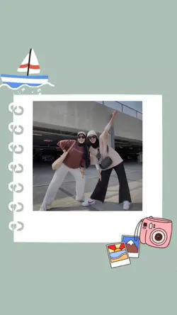 cute frame berjalan