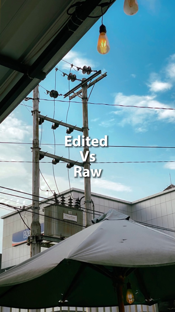 Edited vs raw