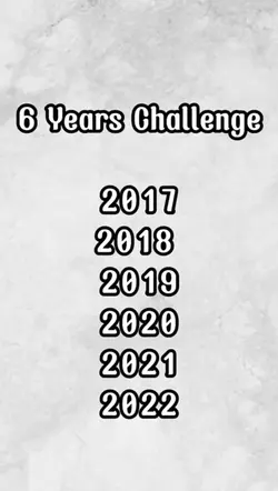 Years challenge