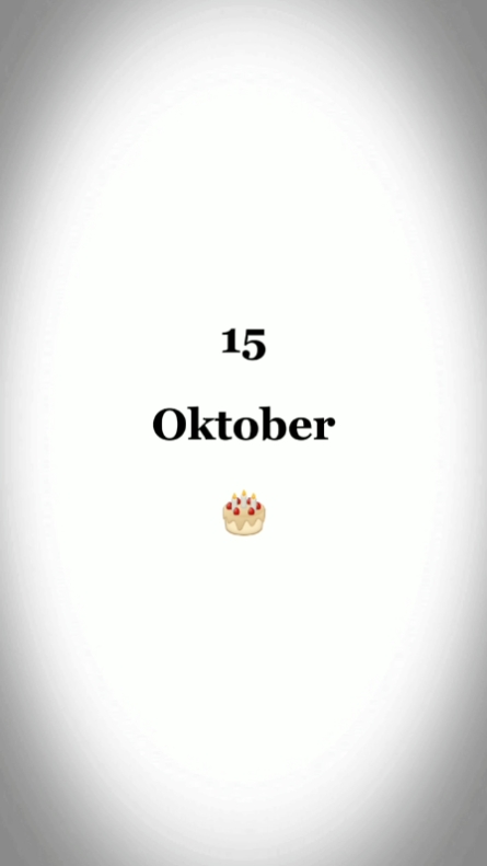 HBD, 15 OKTOBER