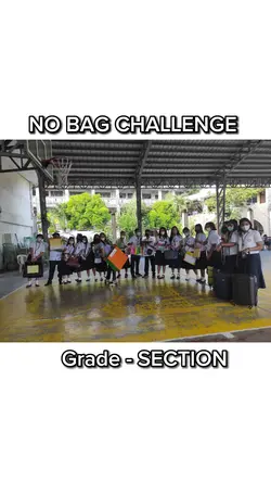 NO BAG CHALLENGE 