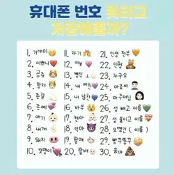 휴대폰 번호 뭐라고 저장해줄까?