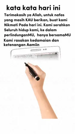tangan menulis