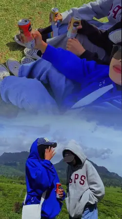 2 foto pake lirik