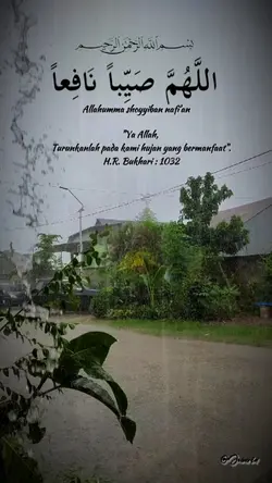 doa saat hujan turun