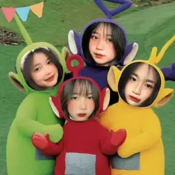 Mẫu ghép mặt 4 người