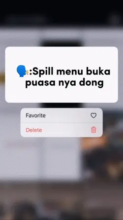 Spil menu buka Puasa