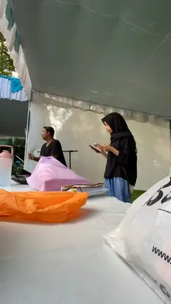 Jualan di expo bazar