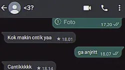 Ss chat berjalan