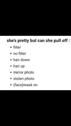She’s pretty but…