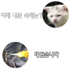 어제 내준 숙제는?