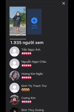 Mẫu người xem story